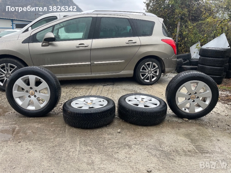 Джанти за Ауди с зимни гуми Michelin, снимка 1