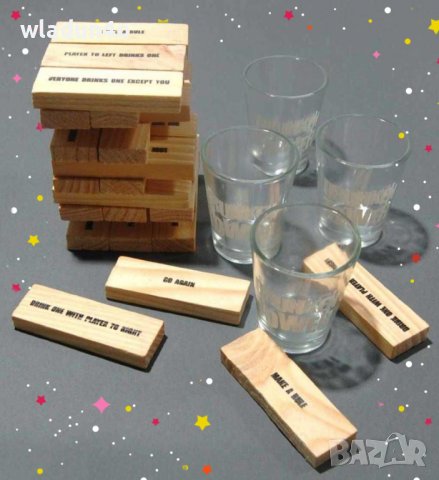 Дженга/Пияна кулаДженга+шотове-забавна игра за+18г.-14-28лв, снимка 16 - Настолни игри - 39468307