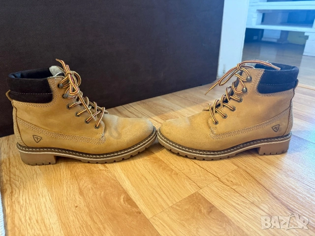 Tamaris дамски боти от набук, снимка 7 - Дамски боти - 53081630