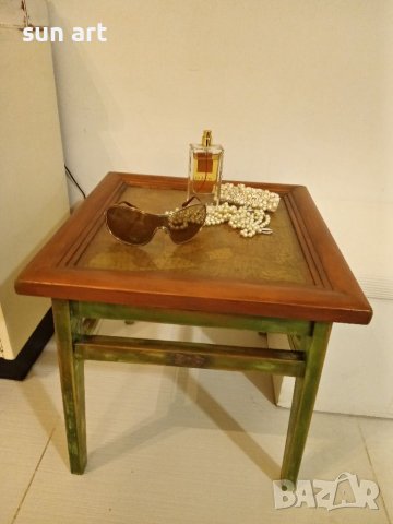 зелена арт масичка , снимка 6 - Маси - 39166017