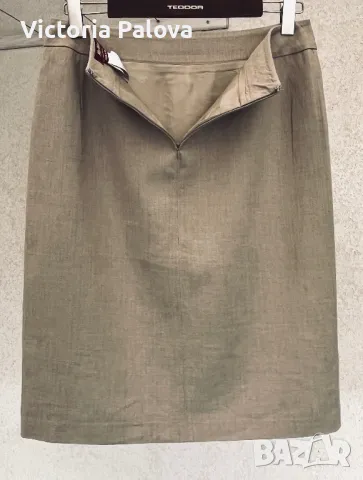 Лукс ленена пола MaxMara studio оригинал, снимка 5 - Поли - 50031935