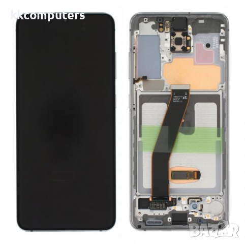 LCD Дисплей за Samsung SM-G980F S20 / GH82-22131B / Тъч скрийн + рамка / Бял / Оригинал Service Pack
