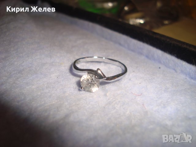 КРАСИВ ФИН СКЪПОЦЕНЕН АРТ ПРЪСТЕН от БЛАГОРОДНА СТОМАНА с ЮВЕЛИРНО ФАСЕТИРАН ИСКРЯЩ ЦИРКОН 27667, снимка 9 - Пръстени - 37499524