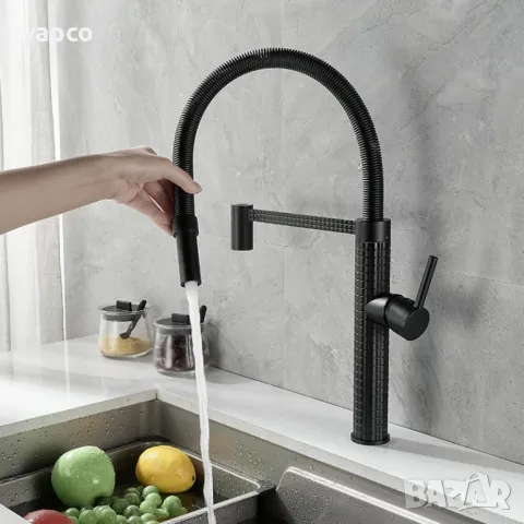 Модерен смесител за кухненска мивка W101, снимка 6 - Смесители - 47750828