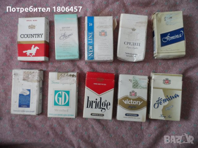 стари кутии от цигари - 3, снимка 3 - Антикварни и старинни предмети - 41608913