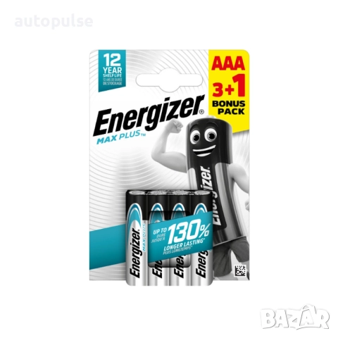 Батерии Energizer MAX PLUS AAA 3+1 бр.