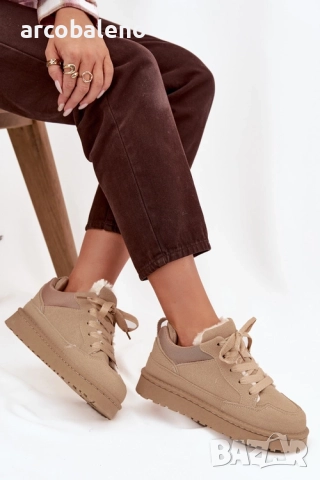 Дамски маратонки с подплата от пух Cyrissa, 3цвята , снимка 6 - Маратонки - 52347106