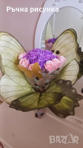 Големи букети,различни цени ,51рози,21рози,23рози, снимка 17 - Декорация за дома - 49894439