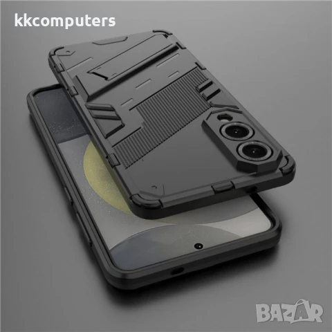 Samsung Galaxy S25 Edge Punk Armor/ Kickstand PC+TPU Удароустойчив Калъф и Протектор, снимка 4 - Калъфи, кейсове - 51418130