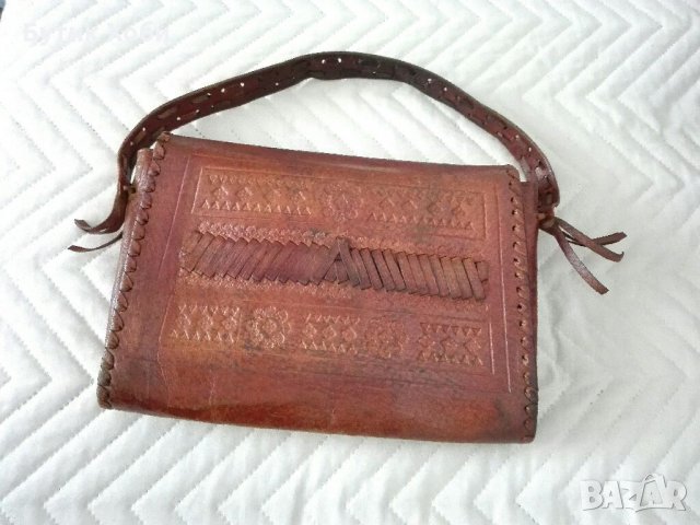 Ретро чанта СБХ естествена кожа, снимка 3 - Чанти - 32513527