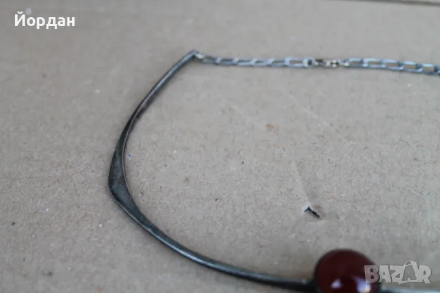 Сребърно дамско колие, снимка 3 - Колиета, медальони, синджири - 47608141