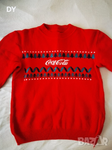 Коледен пуловер Coca cola размер L
