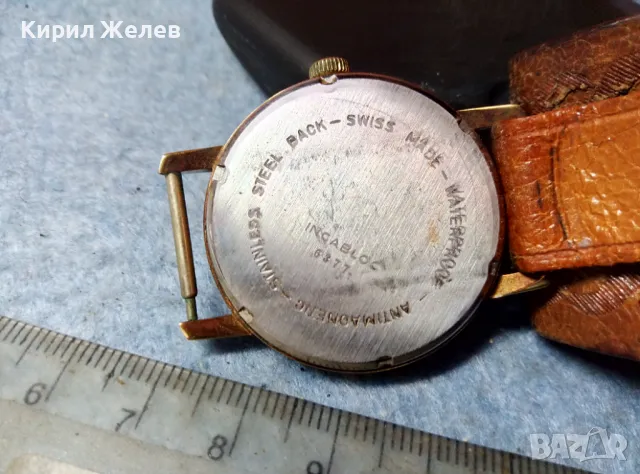 MELBA 17 RUBIS WEHRMACHTSWERK INCABLOC SWISS MADE Стар ЧАСОВНИК с 10 МИКРОНА ПОЗЛАТА РАБОТЕЩ 48698, снимка 13 - Антикварни и старинни предмети - 48074542