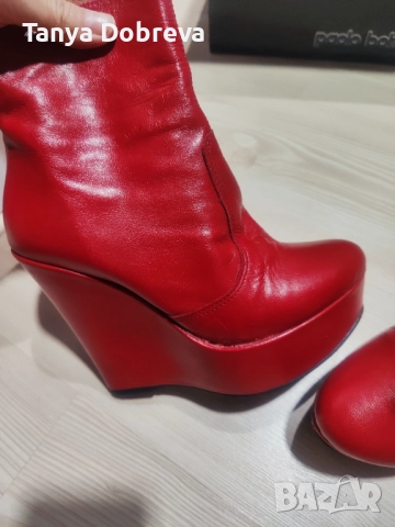 Дамски боти Nikels- естествена кожа, снимка 3 - Дамски боти - 51979562