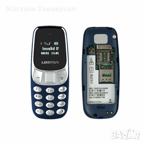 Мини телефон, BM10, с промяна на гласа, малък телефон, L8Star BM10, Nokia 3310 Нокия, mini telefon, снимка 5 - Други - 27000133