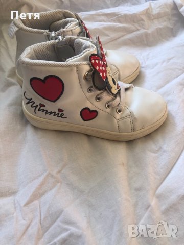 H&M Мини Маус Детски бели кожени маратонки, снимка 2 - Детски маратонки - 32812789