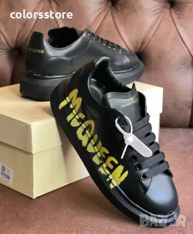 Мъжки черни кецове Alexander McQueen/BR074, снимка 2 - Кецове - 49667734