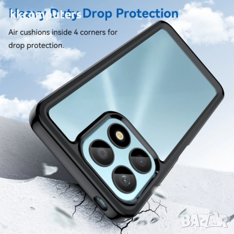 Huawei Honor X8a Силиконов Калъф Transparent TPU и Протектор, снимка 3 - Калъфи, кейсове - 52506923