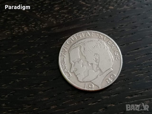 Монета - Швеция - 1 крона | 1989г., снимка 2 - Нумизматика и бонистика - 28326721