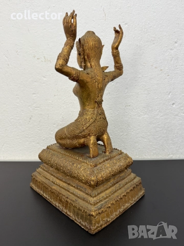 Бронзова скулптура / фигура на тайландско божество. №7515, снимка 6 - Антикварни и старинни предмети - 52127089