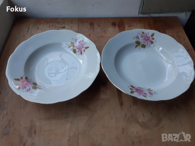 Български порцелан две чинии