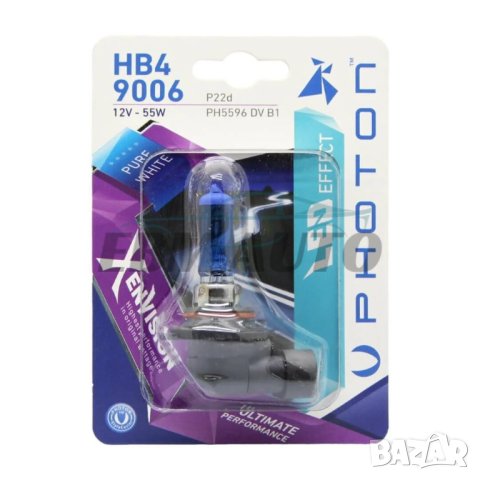 Халогенна крушка Photon HB4 9006 55W Xenon Vision, снимка 1 - Аксесоари и консумативи - 43980794