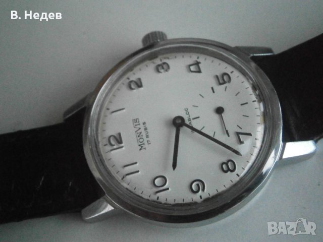 MONVIS, 17 rubis, UT 6325, Wehrmachtswerk! TOP!, снимка 3 - Мъжки - 43799192