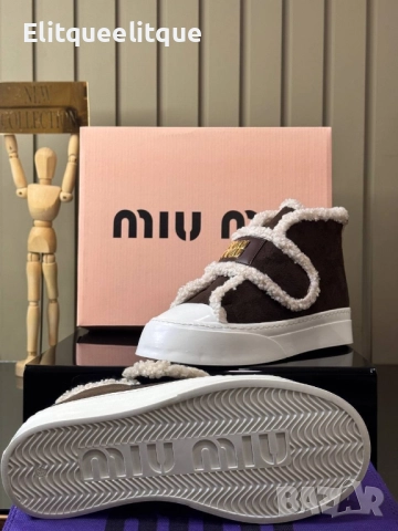 дамски пухени боти miu miu , снимка 5 - Дамски боти - 52415730