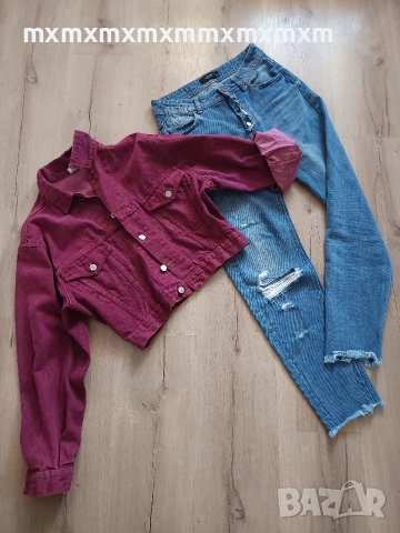 Дънкено яке с дънки