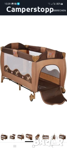 Kinderreisebett, 126/66/82cm, bis 15 kg belastbar, faltbar, снимка 7 - Бебешки легла и матраци - 50960202