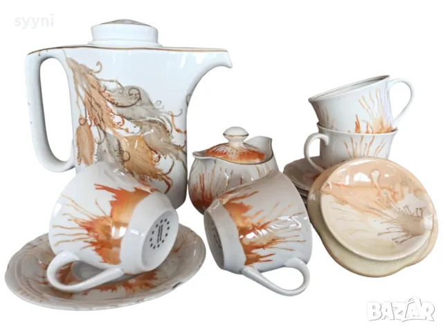 Сервиз за чай, порцелан, кухня.