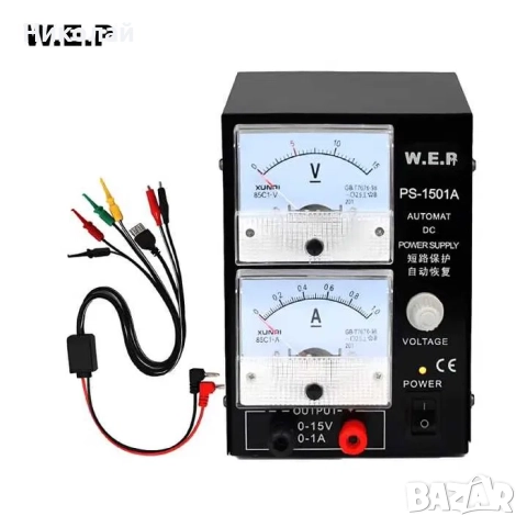 Захранващ блок WEP PS-1501A с аналогова индикация, компактно