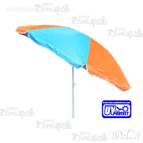 Голям плажен чадър с допълнителен слой Silver Protect, снимка 7 - Градински мебели, декорация  - 50722384