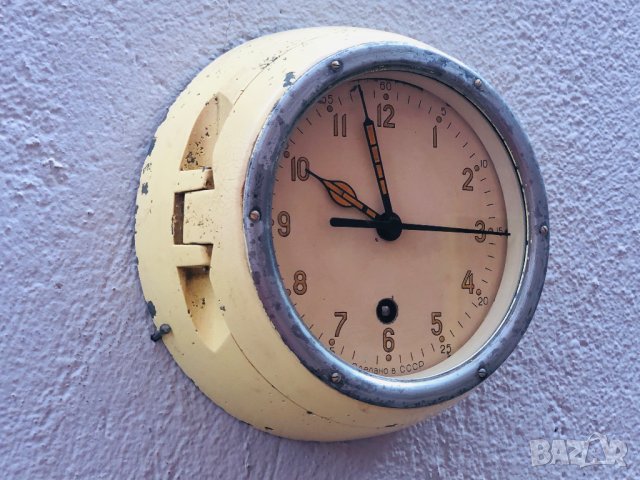 Корабен часовник военоморски сили СССР 1960г., снимка 2 - Стенни часовници - 27342180