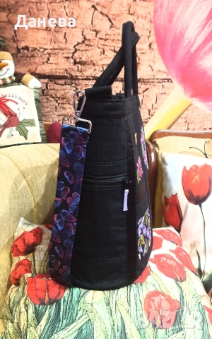 Дамска чанта с бродерия , снимка 3 - Чанти - 52891111