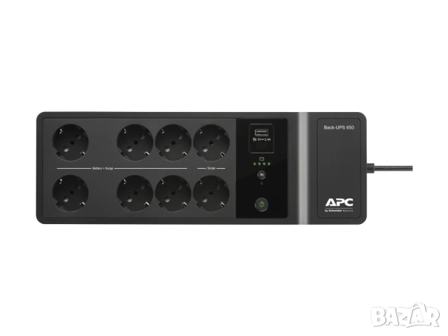 UPS APC Back-UPS 650VA 230V 1 USB Schneider Electric ЧИСТО НОВ, снимка 4 - Друга електроника - 53515630
