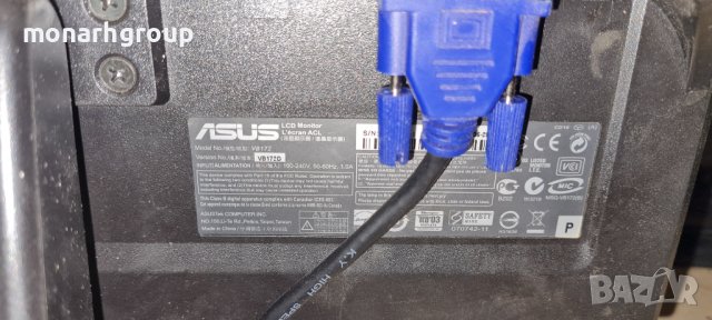 Монитор Asus VB172D, снимка 6 - Монитори - 39596904