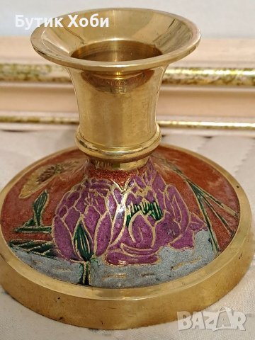Метален свещник Globe Shopper exklusiv, снимка 2 - Антикварни и старинни предмети - 38528419