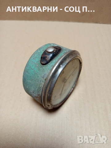 Стар Чешки Часовник Будилник. , снимка 5 - Антикварни и старинни предмети - 52381597