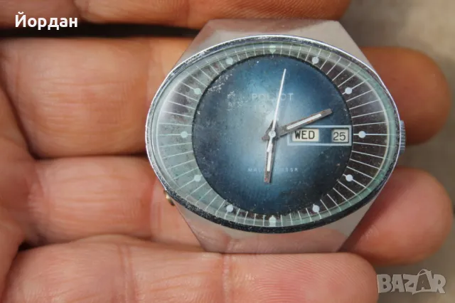 СССР мъжки часовник ''Полет Стадион'', снимка 2 - Мъжки - 47410310