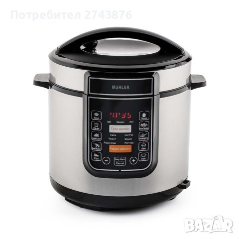 ЕЛЕКТРИЧЕСКИ МУЛТИКУКЪР ПОД НАЛЯГАНЕ MUHLER MLC-6050P, снимка 1