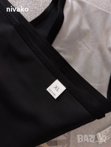 Продавам ново дамско горнище, бански XL, цвят бордо, кръстосани на гърба презрамки., снимка 11 - Бански костюми - 51574271