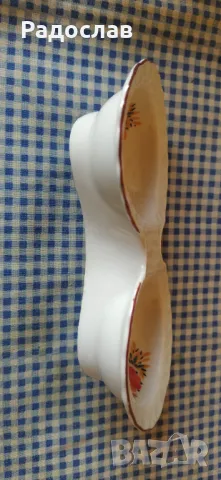 Стара порцеланова солница, снимка 3 - Други - 48860301