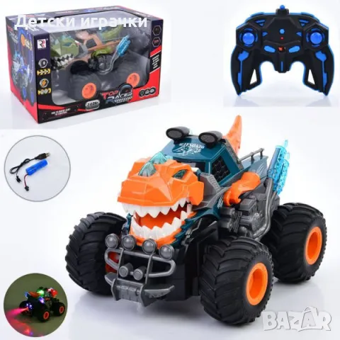 Кола Джип Динозавър с пушек и дистанционно радиоуправляем