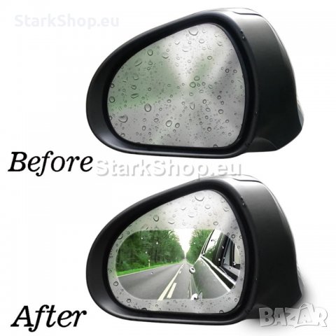 2в1 Защитно фолио за огледала против дъжд и отблясъци, снимка 7 - Аксесоари и консумативи - 39972757