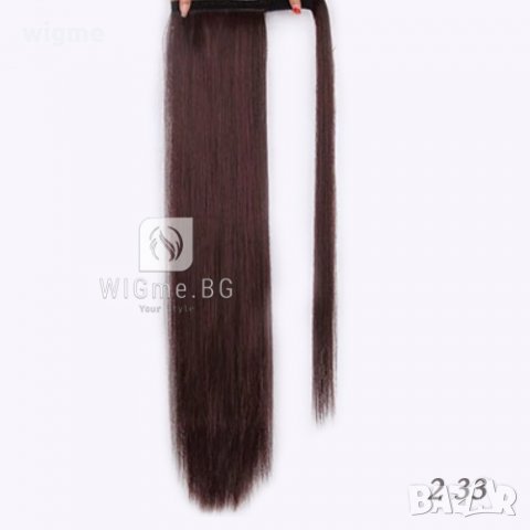 Прави опашки с велкро закрепване, снимка 4 - Аксесоари за коса - 28692624