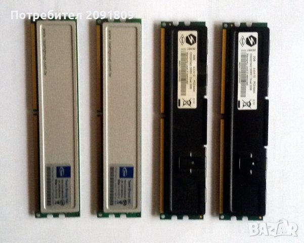 RAM DDR2 4x1GB/800 MHz с охладители, снимка 2 - RAM памет - 43447041