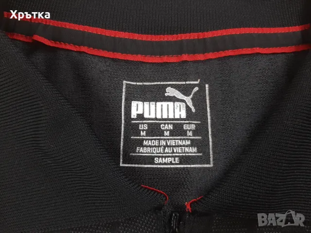 Puma x Ferrari - Оригинална мъжка тениска с яка размер M, снимка 10 - Тениски - 50392247