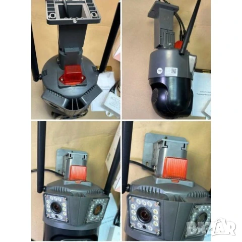 Външна WiFi Камера с три обектива и аларма - Тройна WiFi камера 12MP LYLU, снимка 4 - Комплекти за видеонаблюдение - 51413208