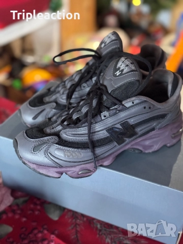 Супер лимитирани New Balance 1000 Grey + Plum подметка 41.5 26см, снимка 10 - Маратонки - 52377308